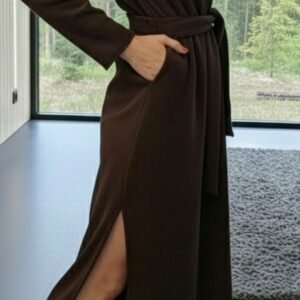 Ruda velveto suknelė "TOP"