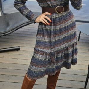 Suknelė "Varpelis" juostuota