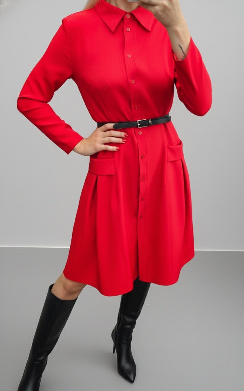 Raudona suknelė "Bella"