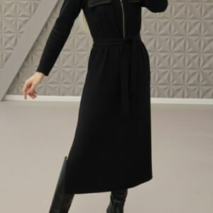 Juoda velveto suknelė "TOP"