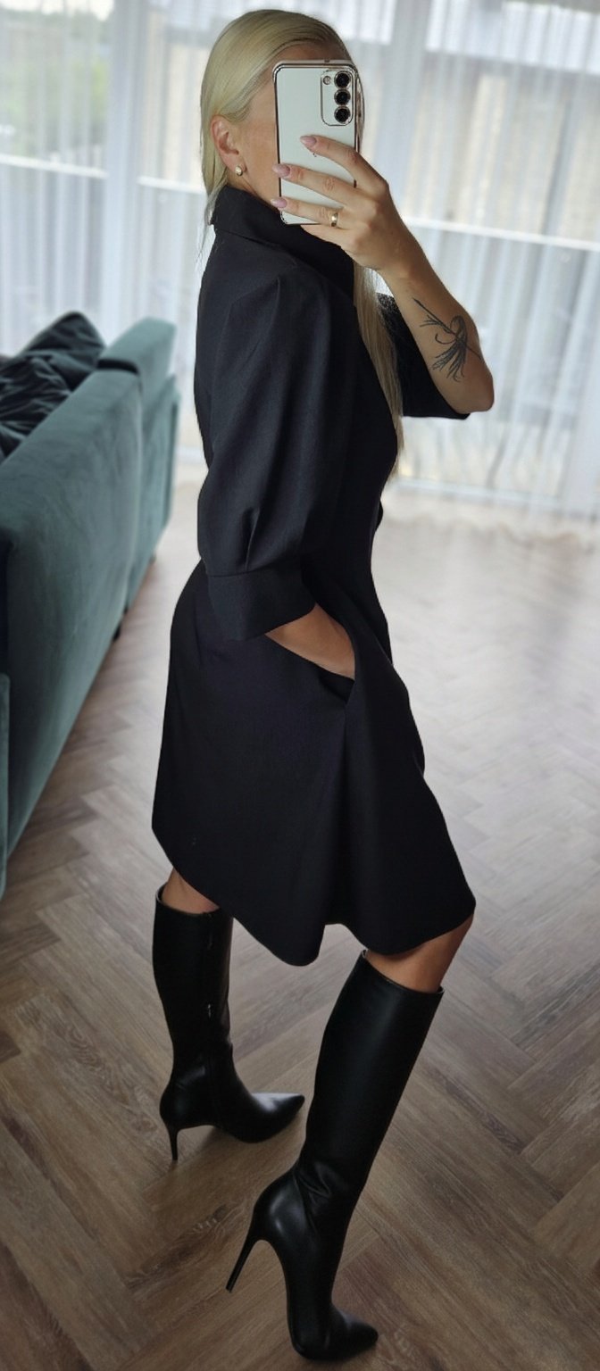 Suknelė "Mila" 3/4 rankovėmis