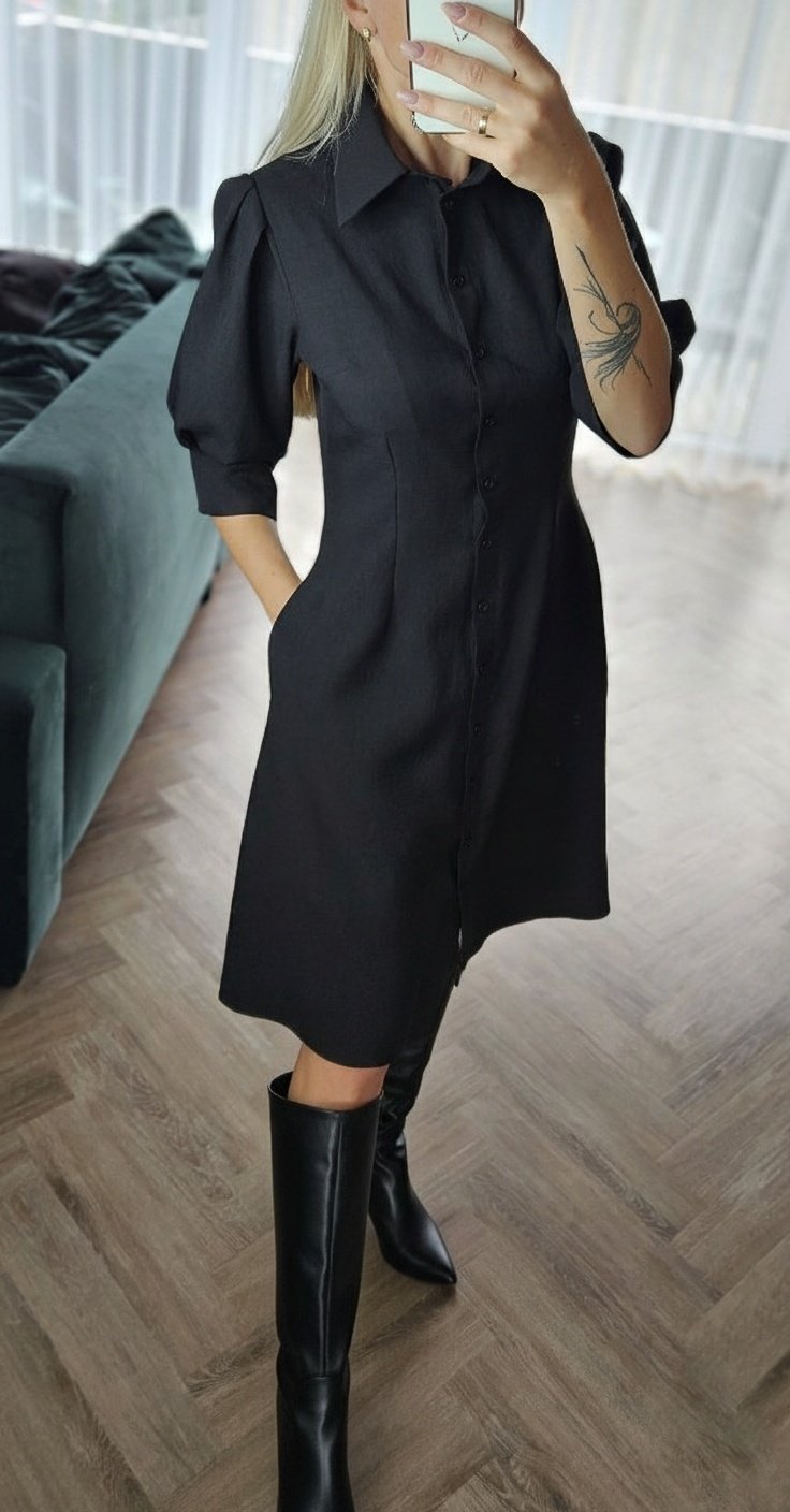 Suknelė "Mila" 3/4 rankovėmis