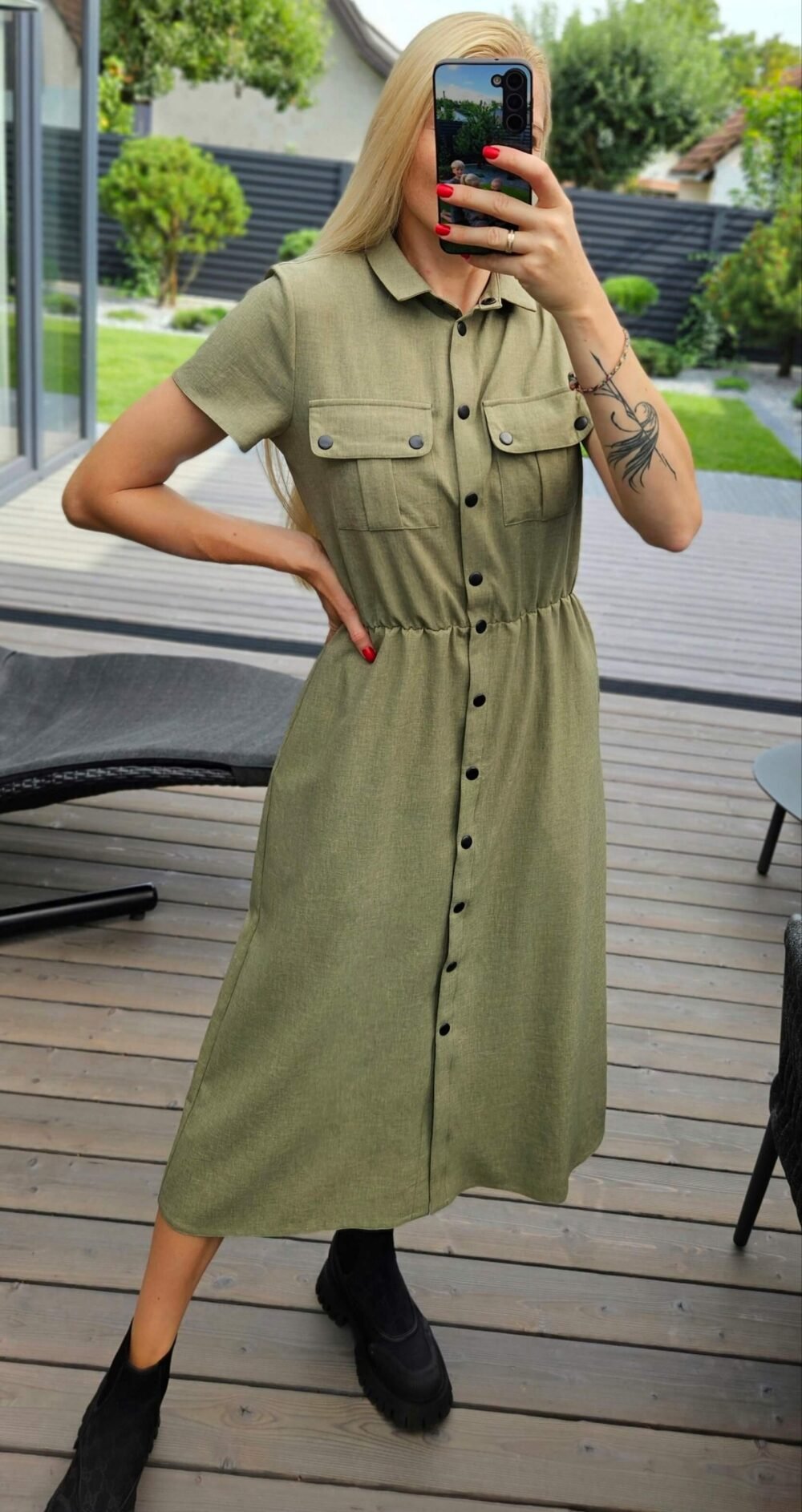 Chaki suknelė  "POP"