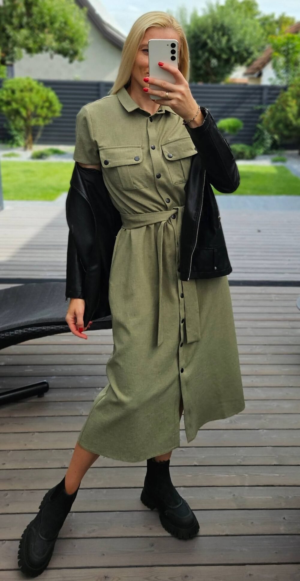 Chaki suknelė  "POP"