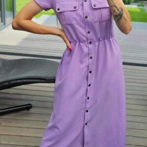 Alyvų spalvos suknelė  "POP"