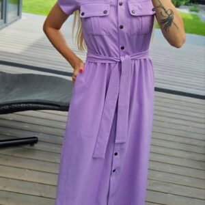 Alyvų spalvos suknelė  "POP"