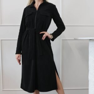 Juoda velveto suknelė "TOP"