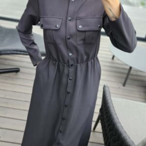 Grafito pilka suknelė  "POP"