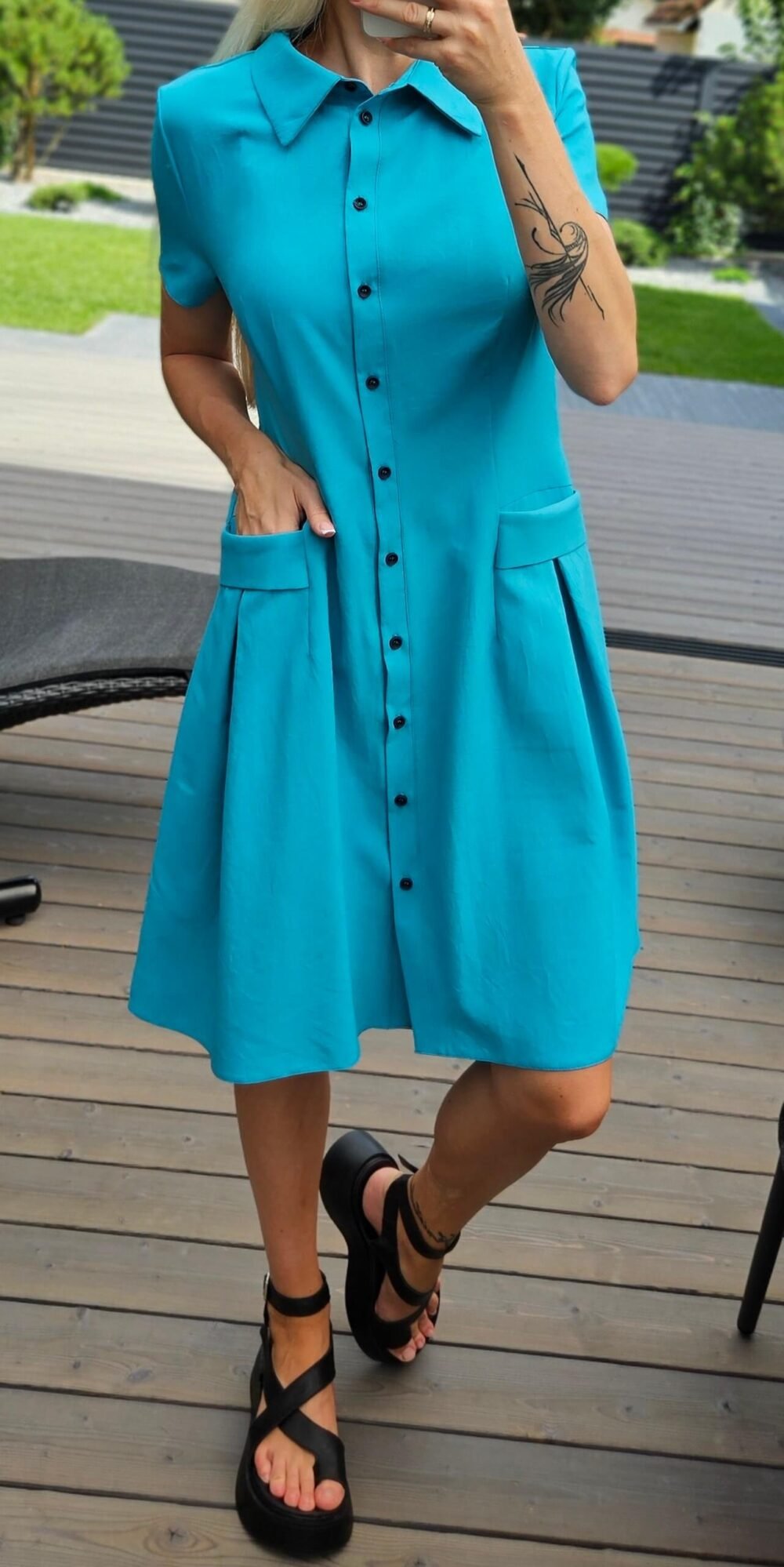 Žydra suknelė "Bella"