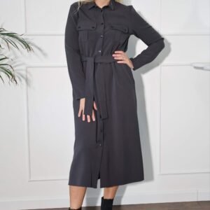 Grafito pilka suknelė  "POP"