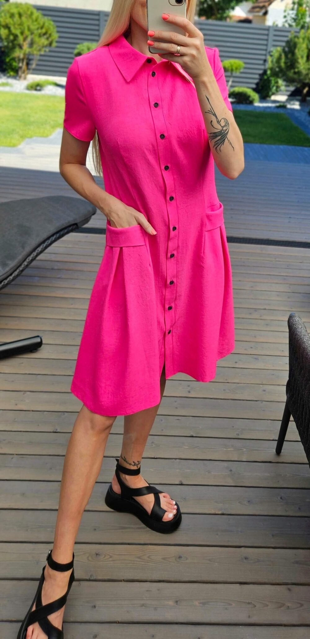 Rožinė suknelė "Bella"