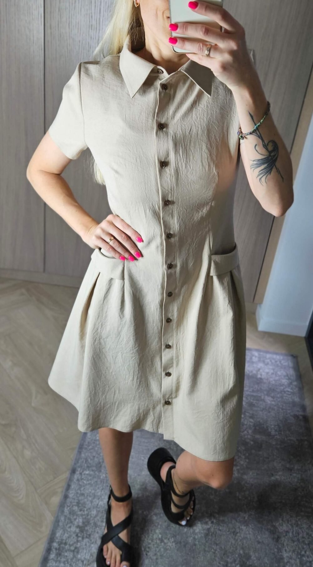 Kreminė suknelė "Bella"