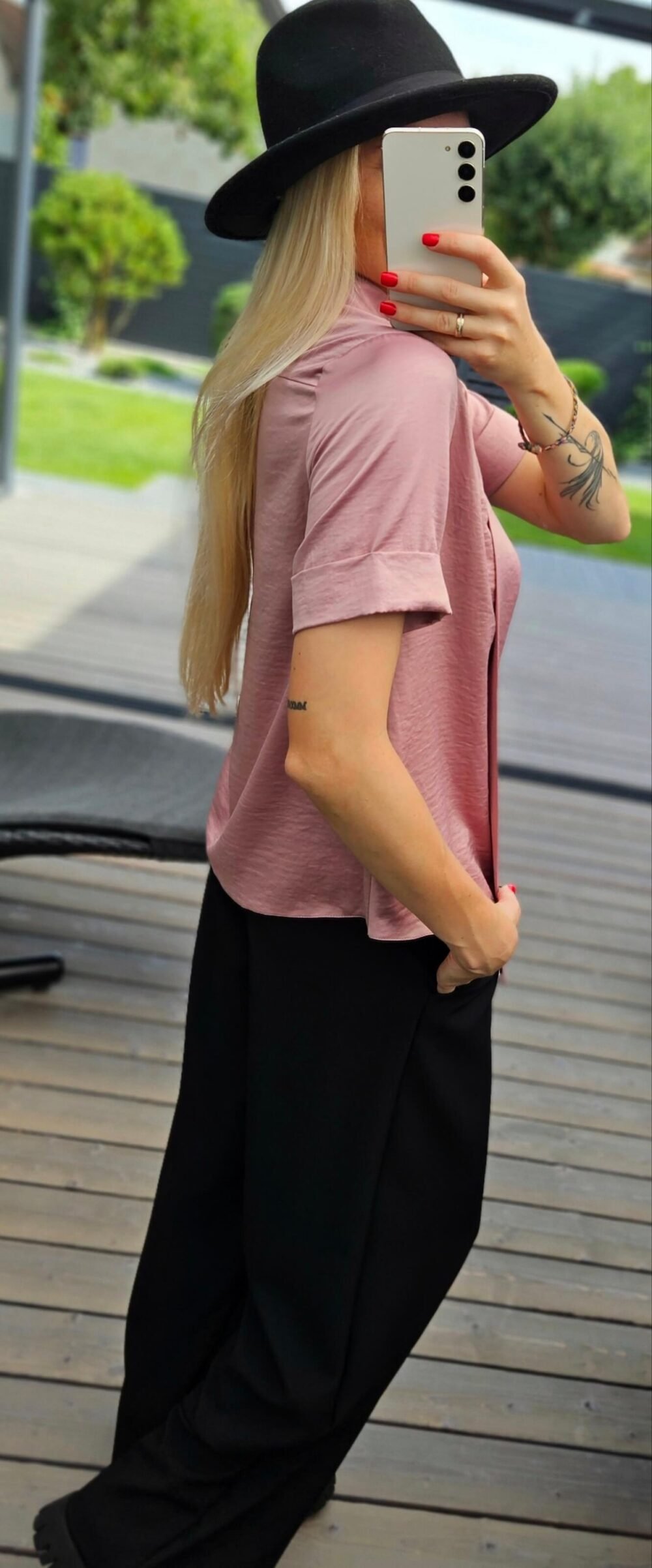 Palaidinė "Migla" rausva