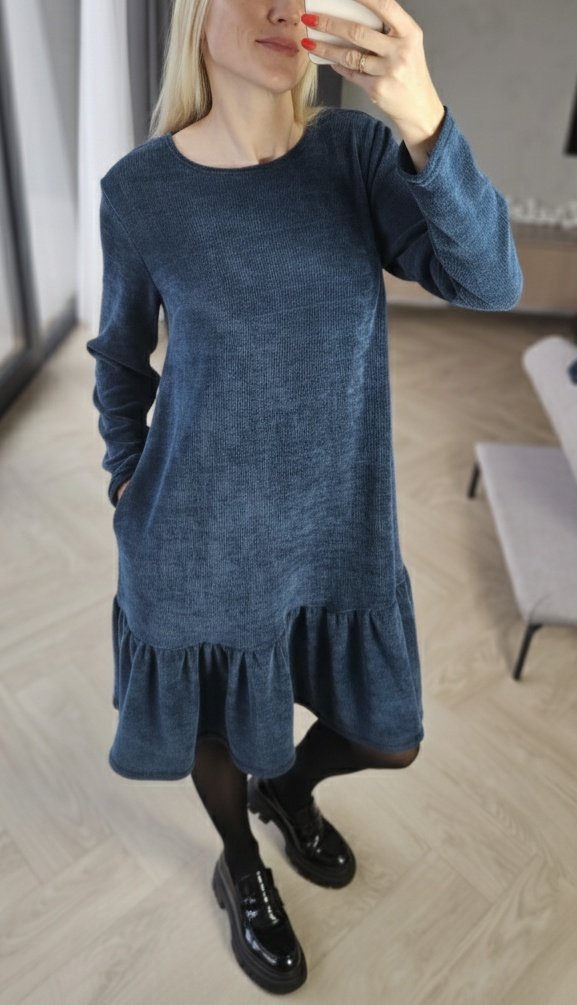 Suknelė "Varpelis" mėlyna