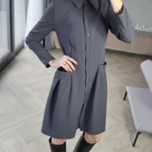 Suknelė "Bella" grafito pilka