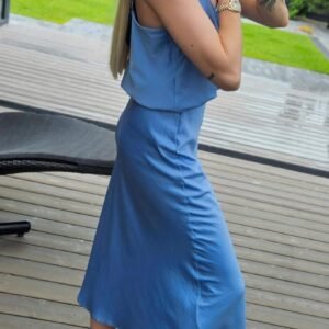 Melsvas SLIP sijonas