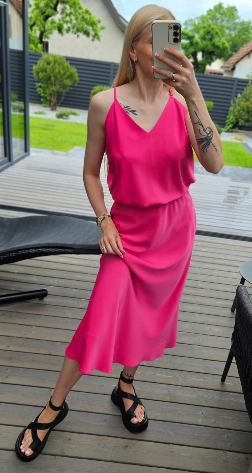 Rožinis SLIP kostiumėlis