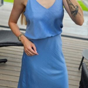 Melsvas SLIP sijonas