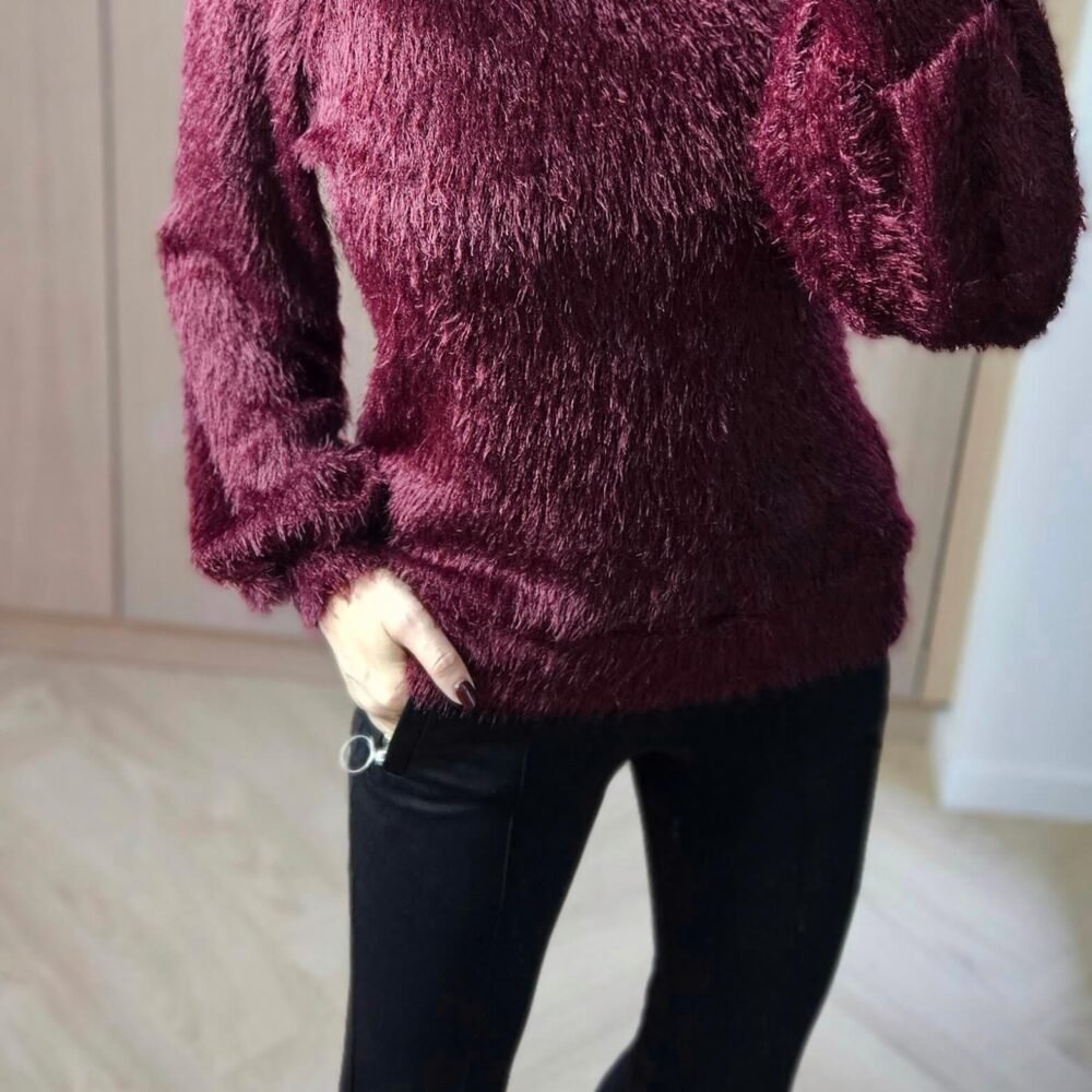 Megztukas "Pukuotukas" bordo