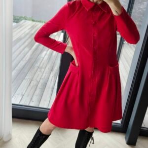 Raudona suknelė "Bella"