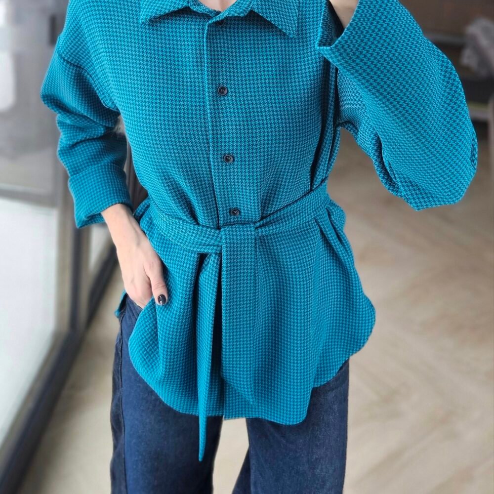 Marškiniai "Lėja" žydri