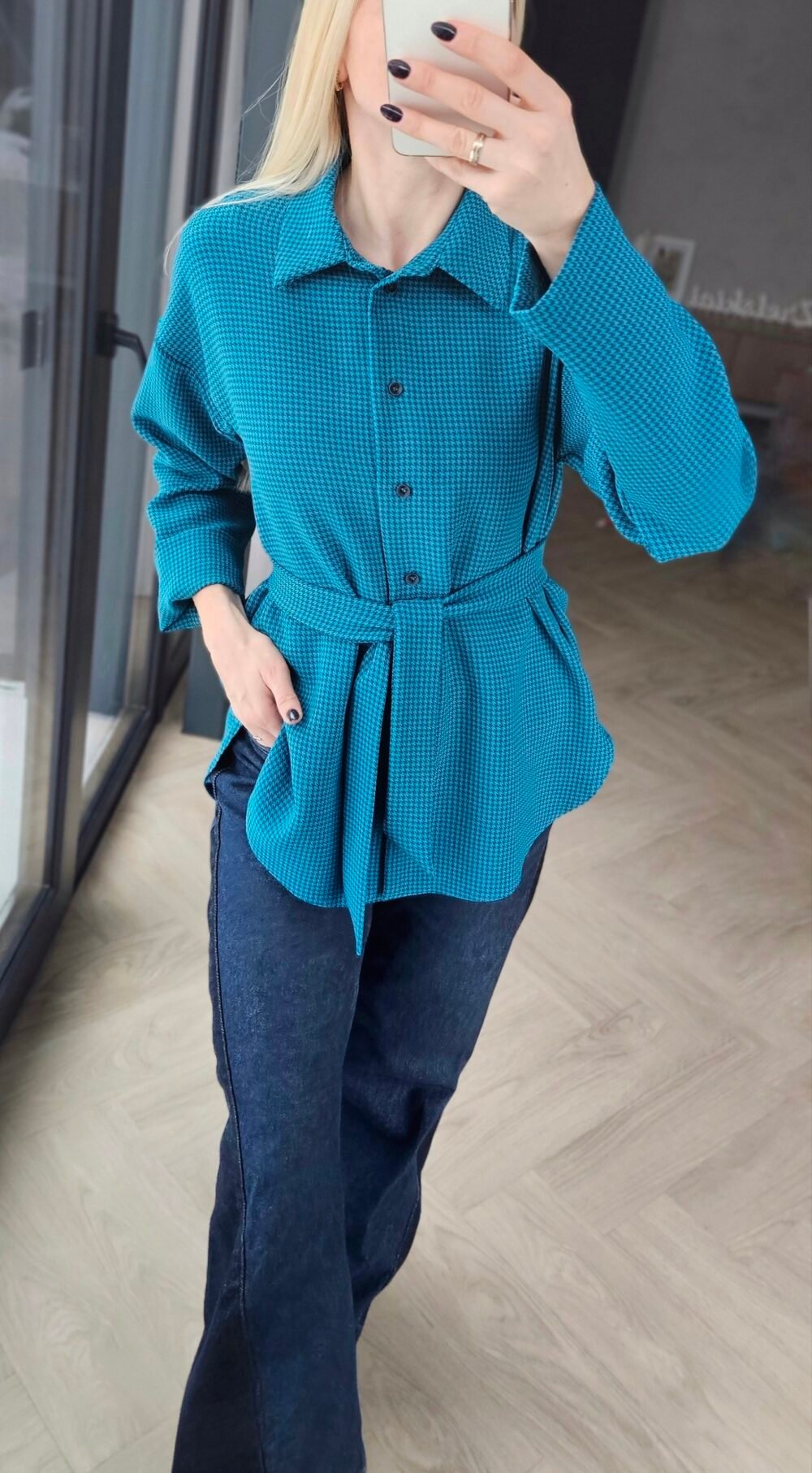 Marškiniai "Lėja" žydri