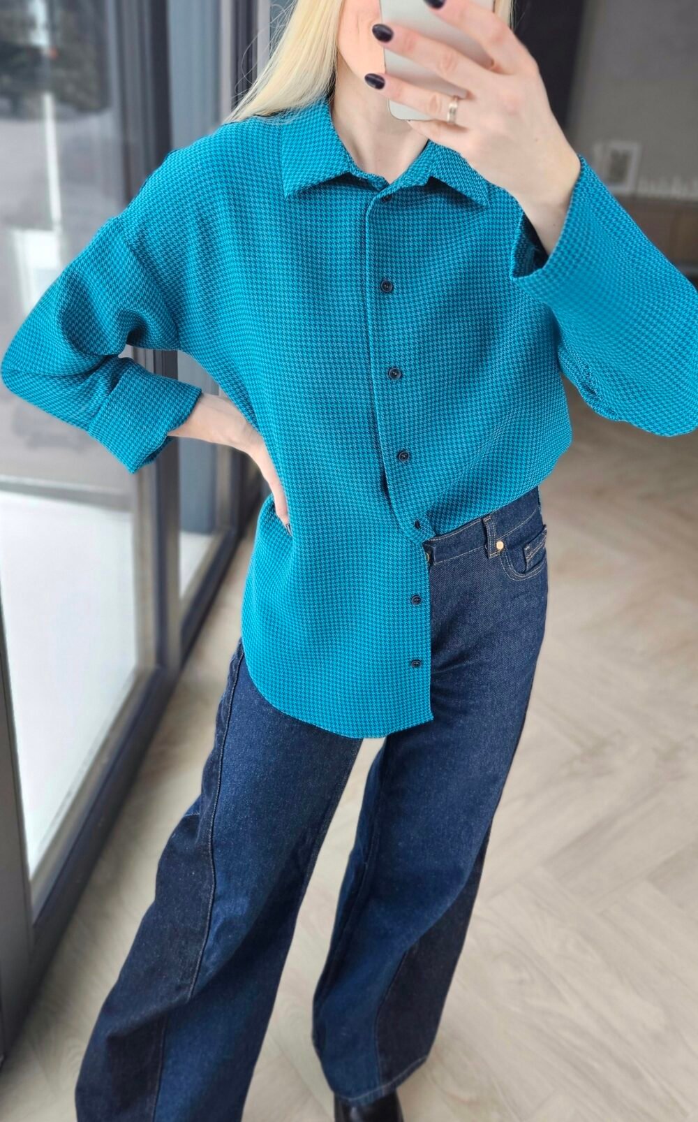 Marškiniai "Lėja" žydri