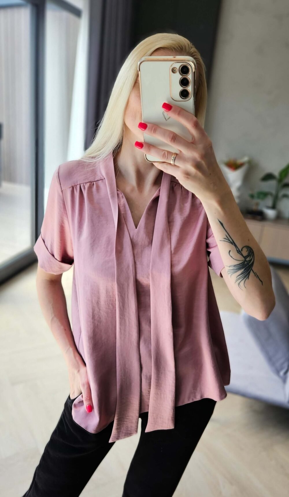 Palaidinė "Migla" rausva