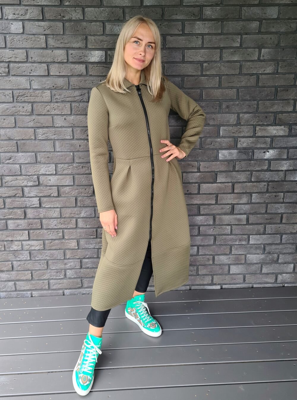 Neopreno paltas "Lady" chaki