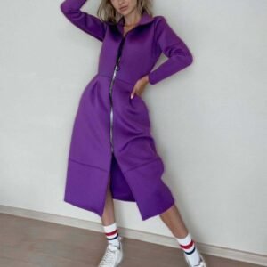Neopreno paltas "Lady" violetinis