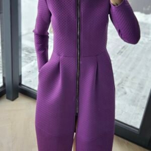 Neopreno paltas "Lady" violetinis