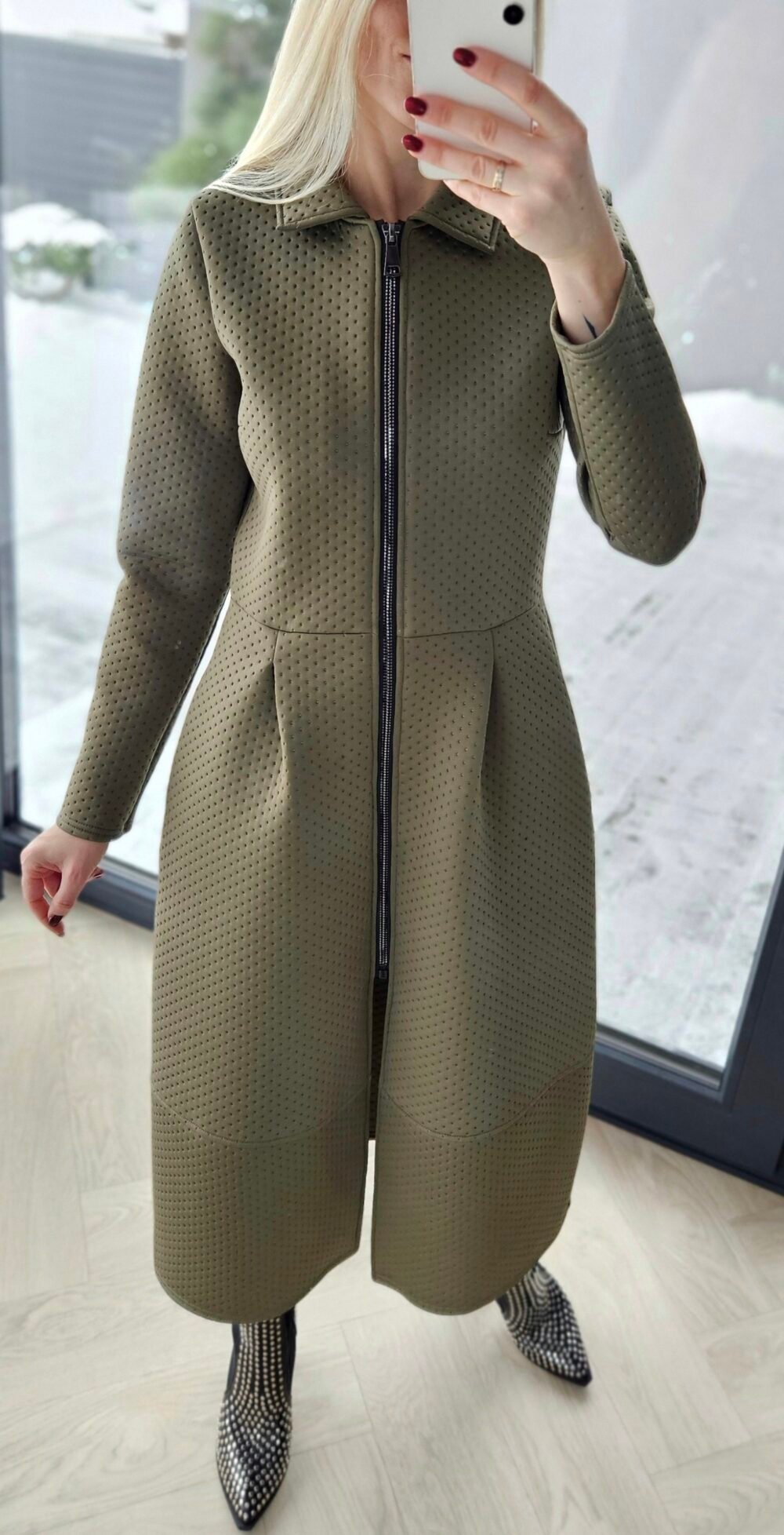 Neopreno paltas "Lady" chaki