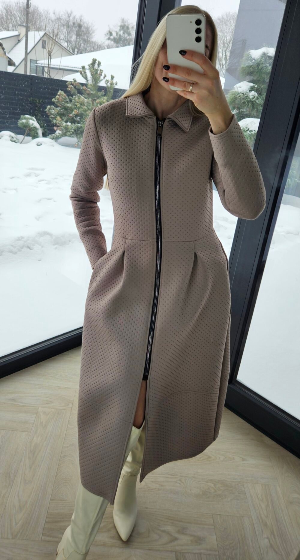 Neopreno paltas "Lady" šviesus