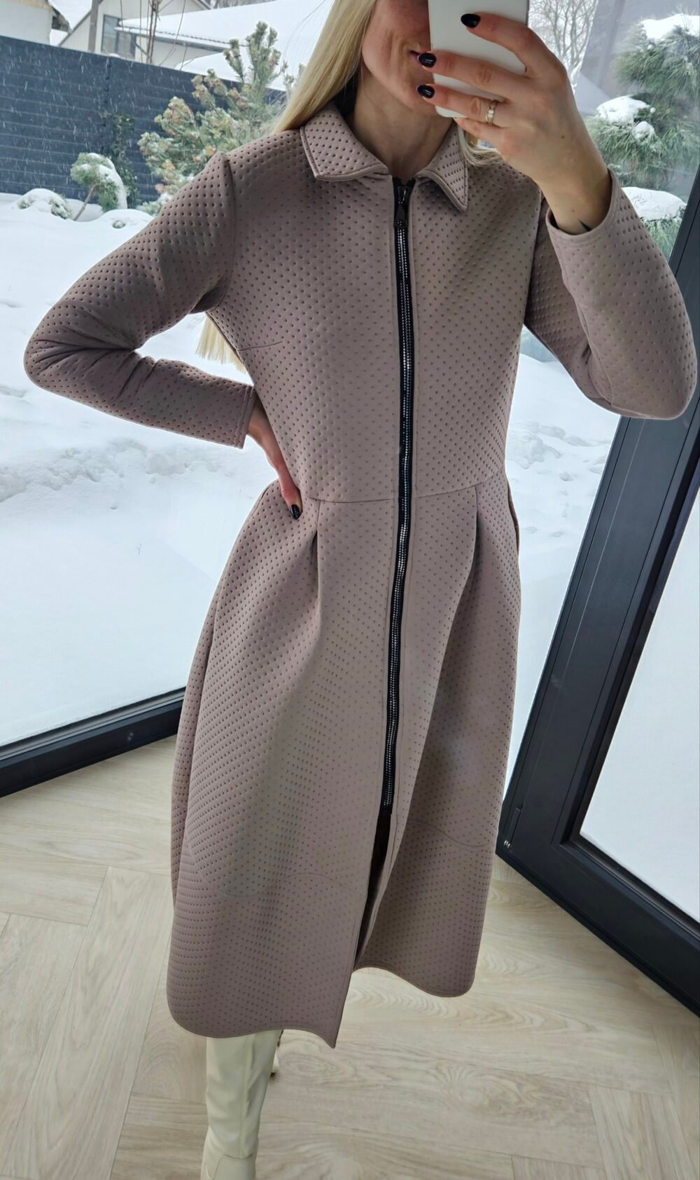 Neopreno paltas "Lady" šviesus