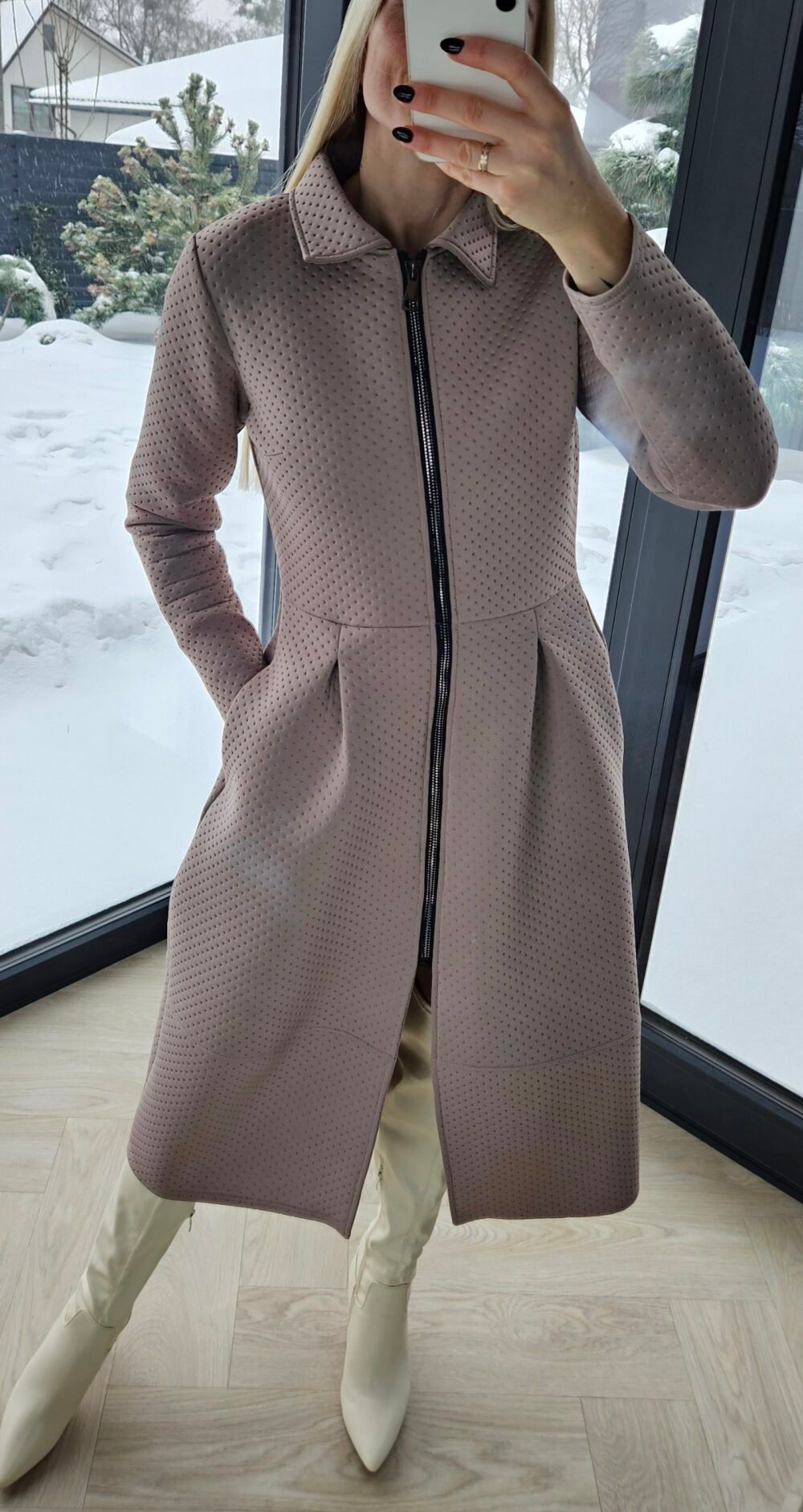 Neopreno paltas "Lady" šviesus