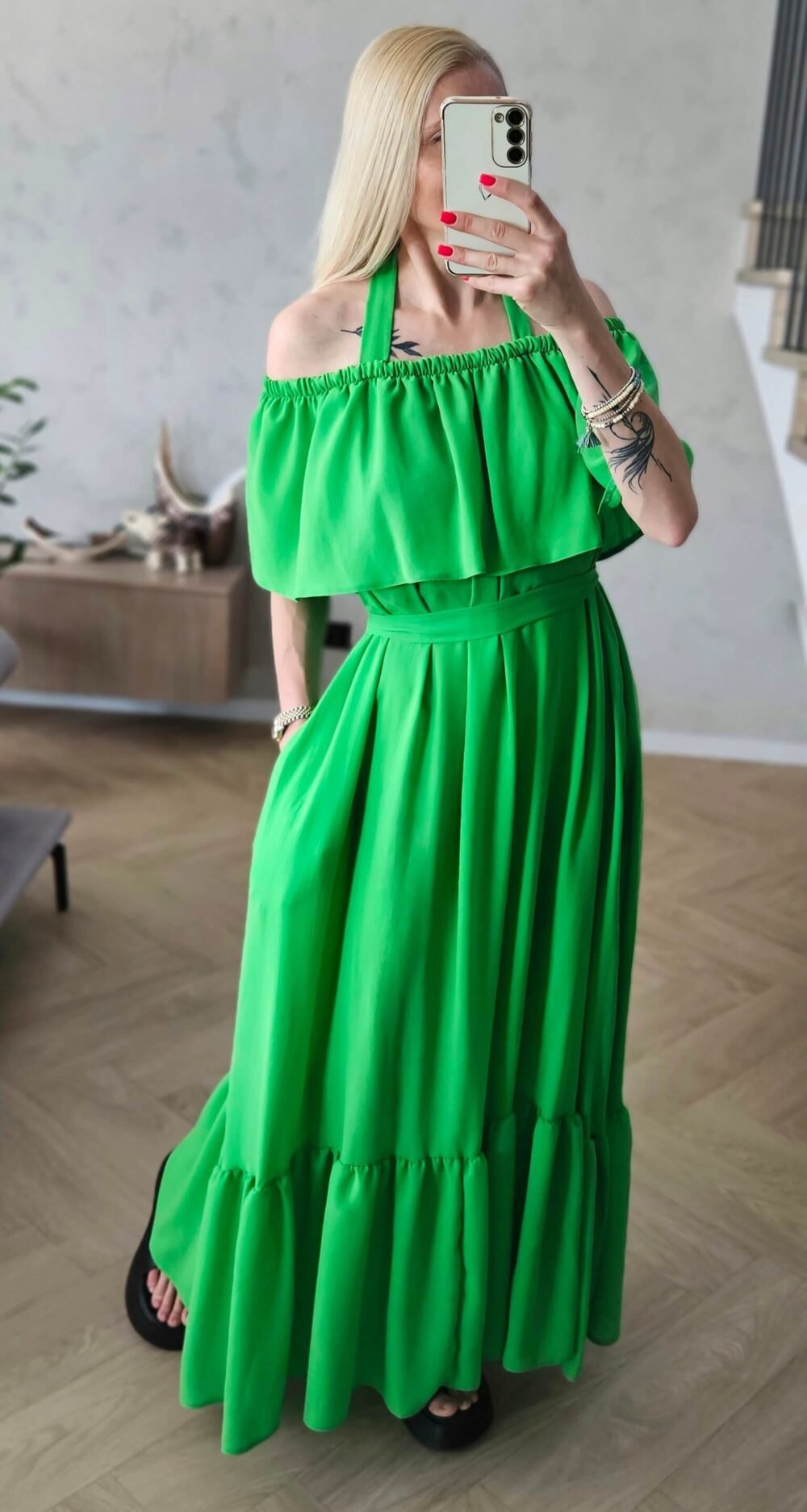 Suknelė "Laisvė" žalia