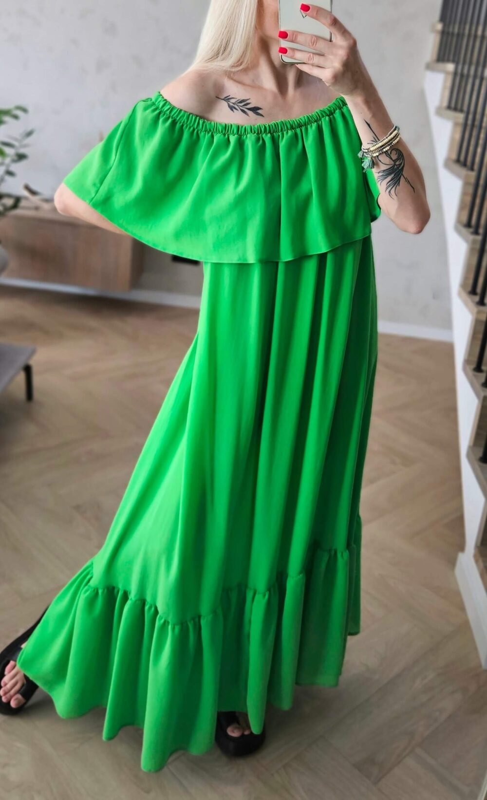 Suknelė "Laisvė" žalia