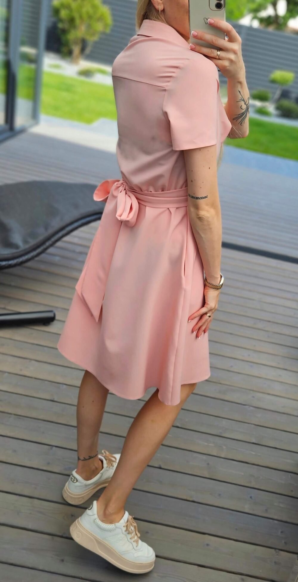 Suknelė "Laumė" persikinė