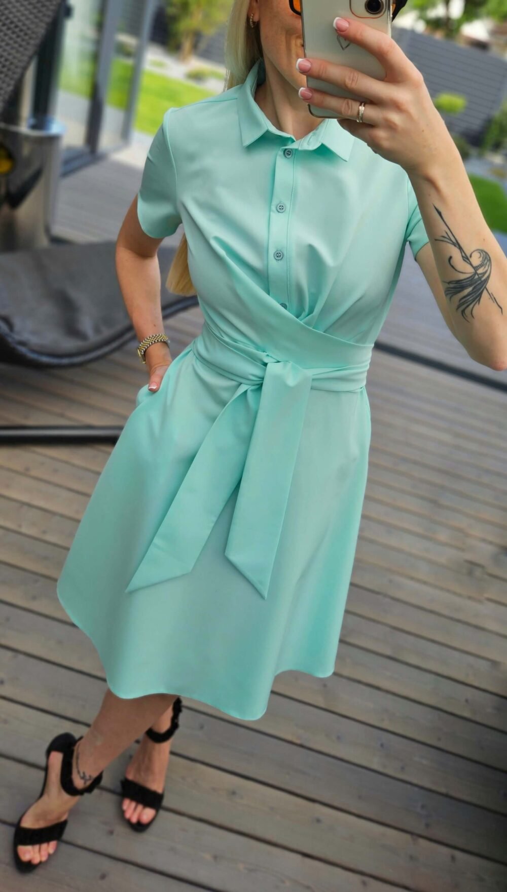 Suknelė "Laumė" mėtinė