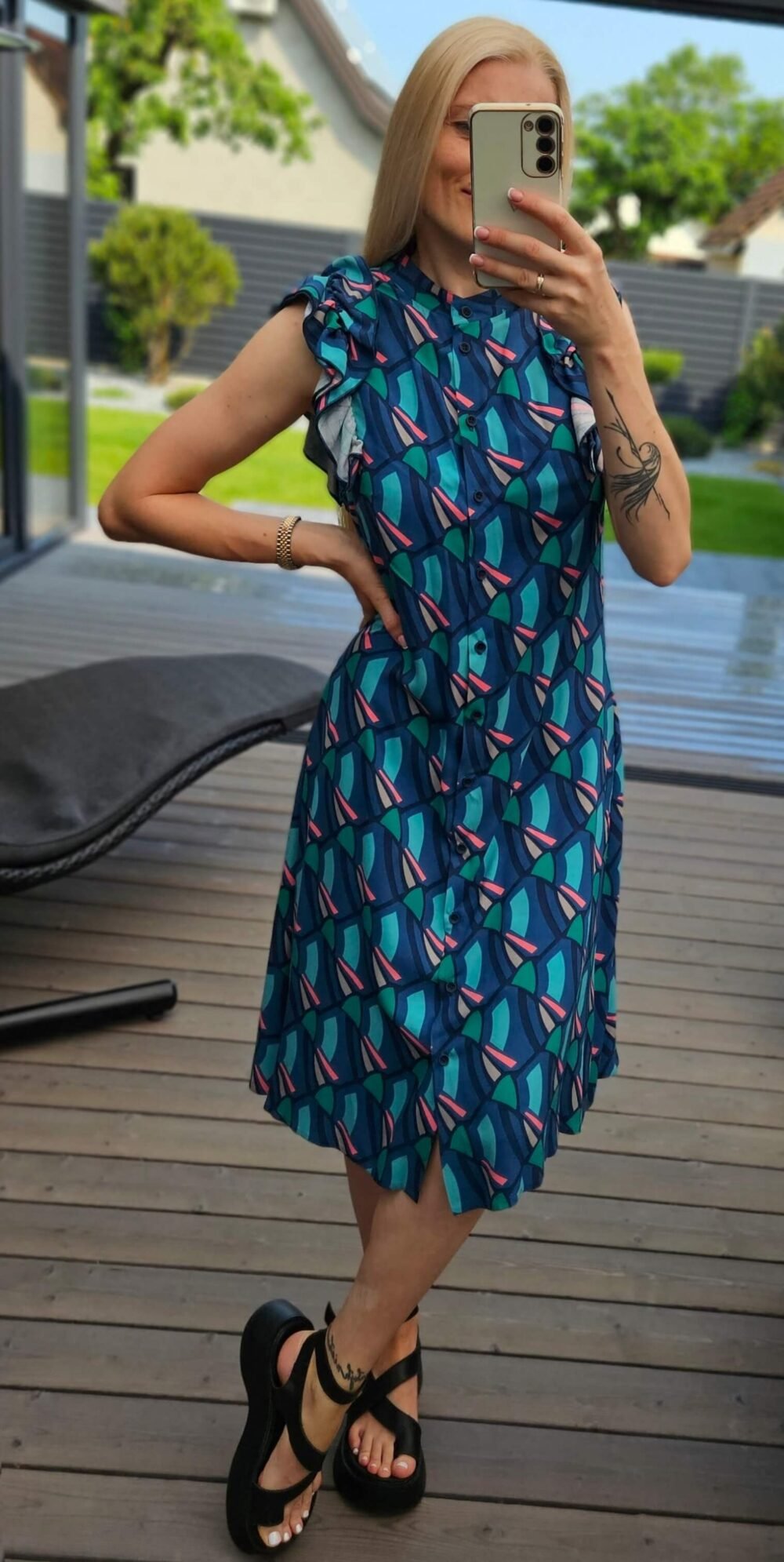 Suknelė "Nida" melsva