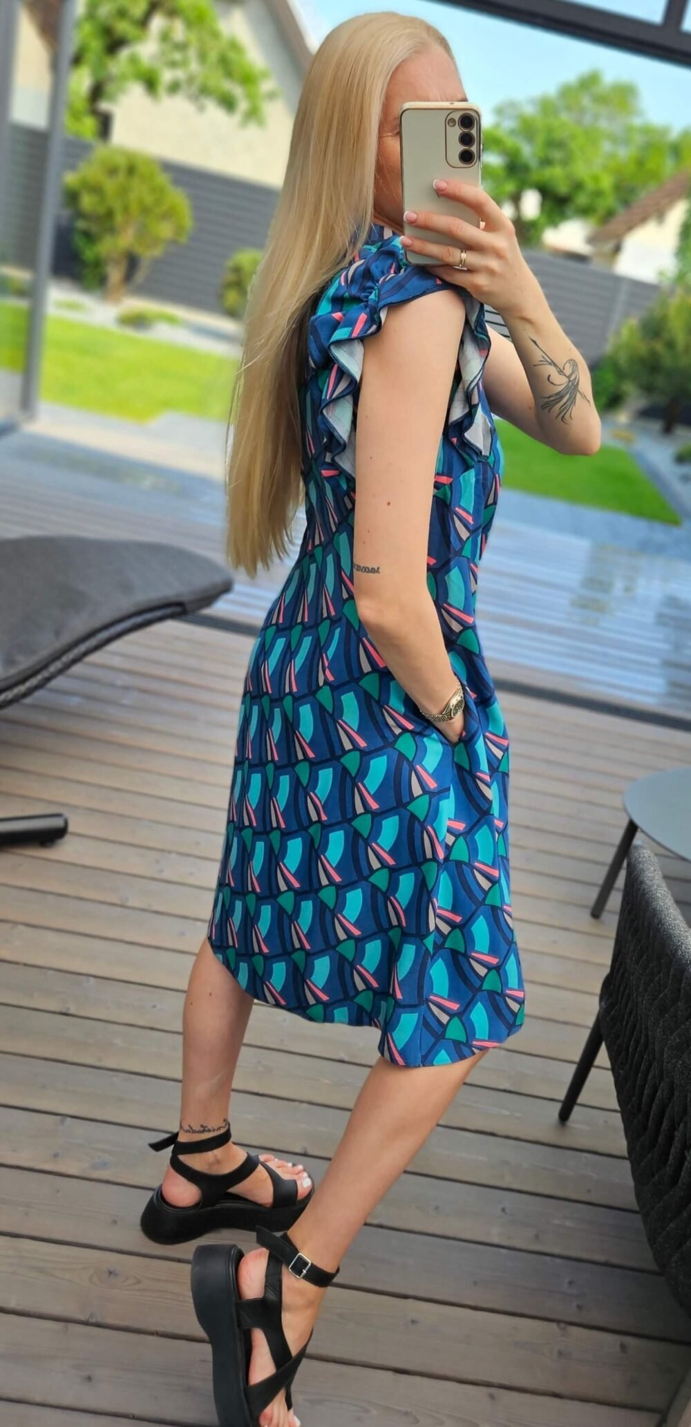 Suknelė "Nida" melsva