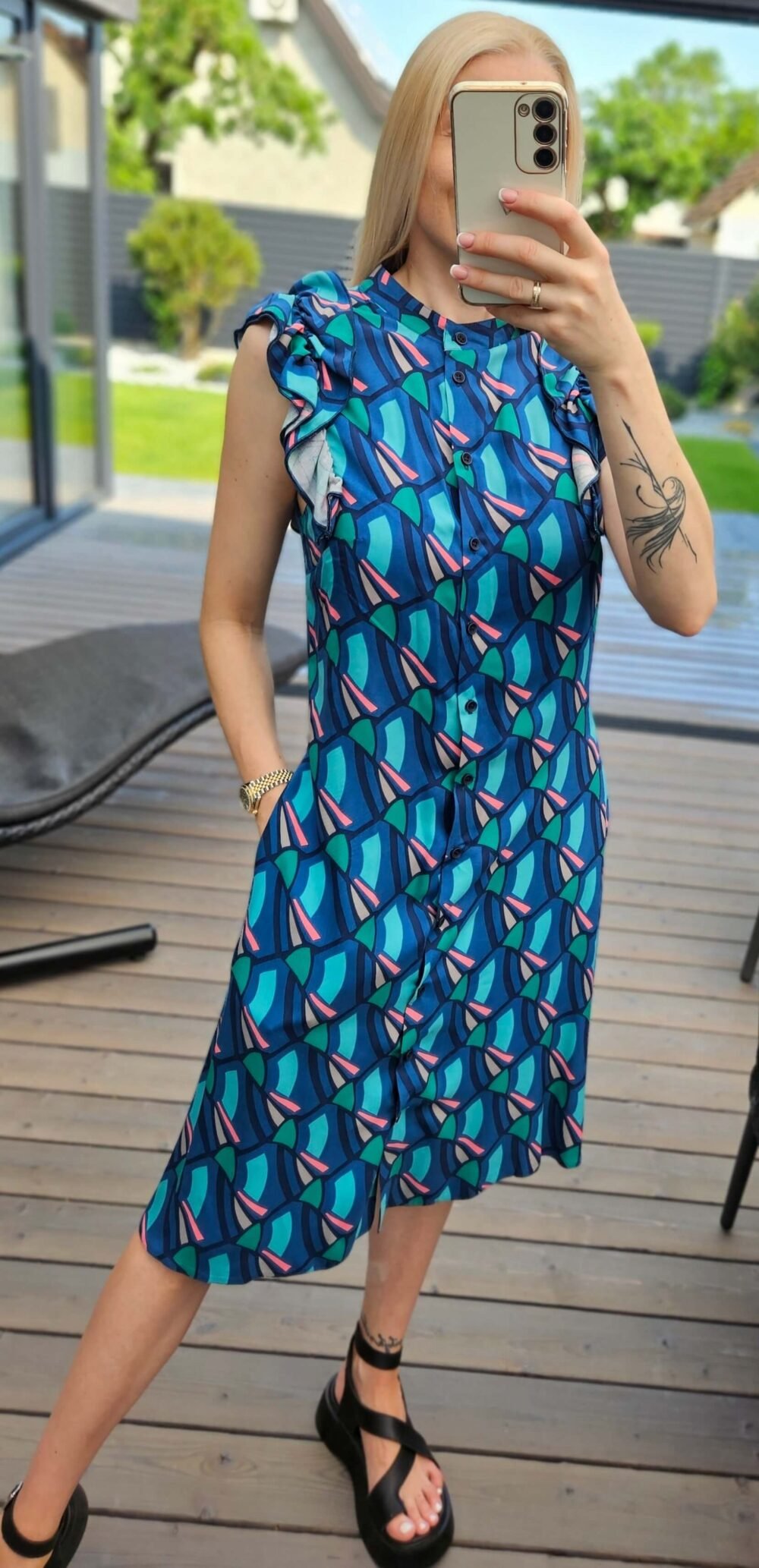 Suknelė "Nida" melsva