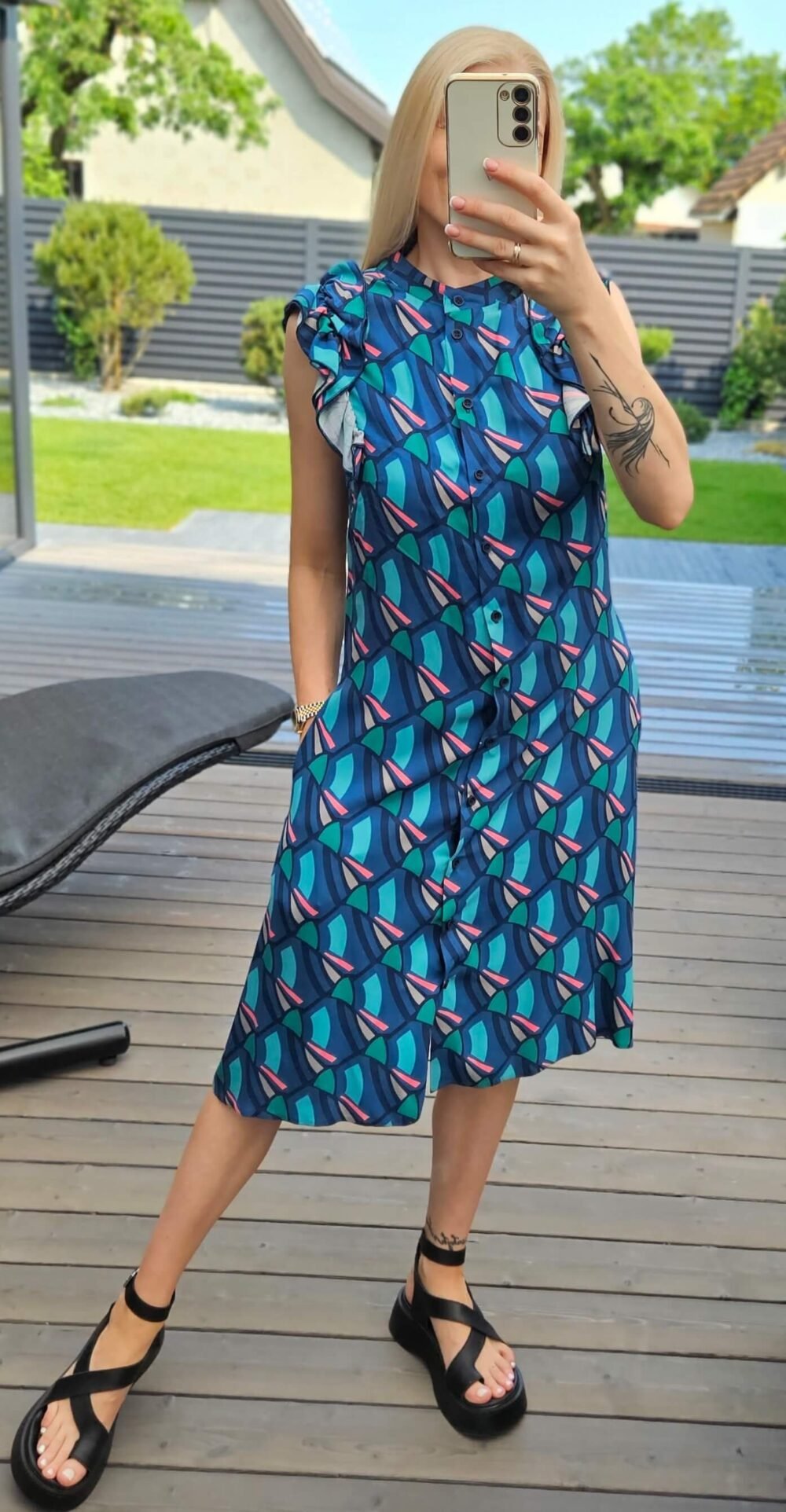 Suknelė "Nida" melsva