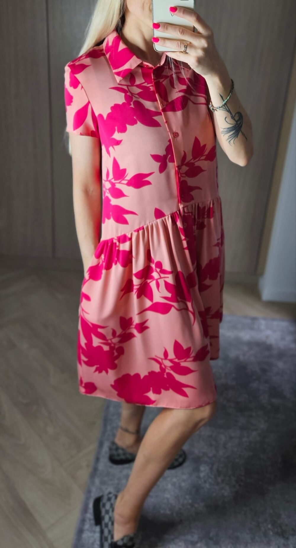 Suknelė "Austė" rausva