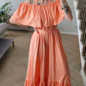 Suknelė "Laisvė" koralo spalvos