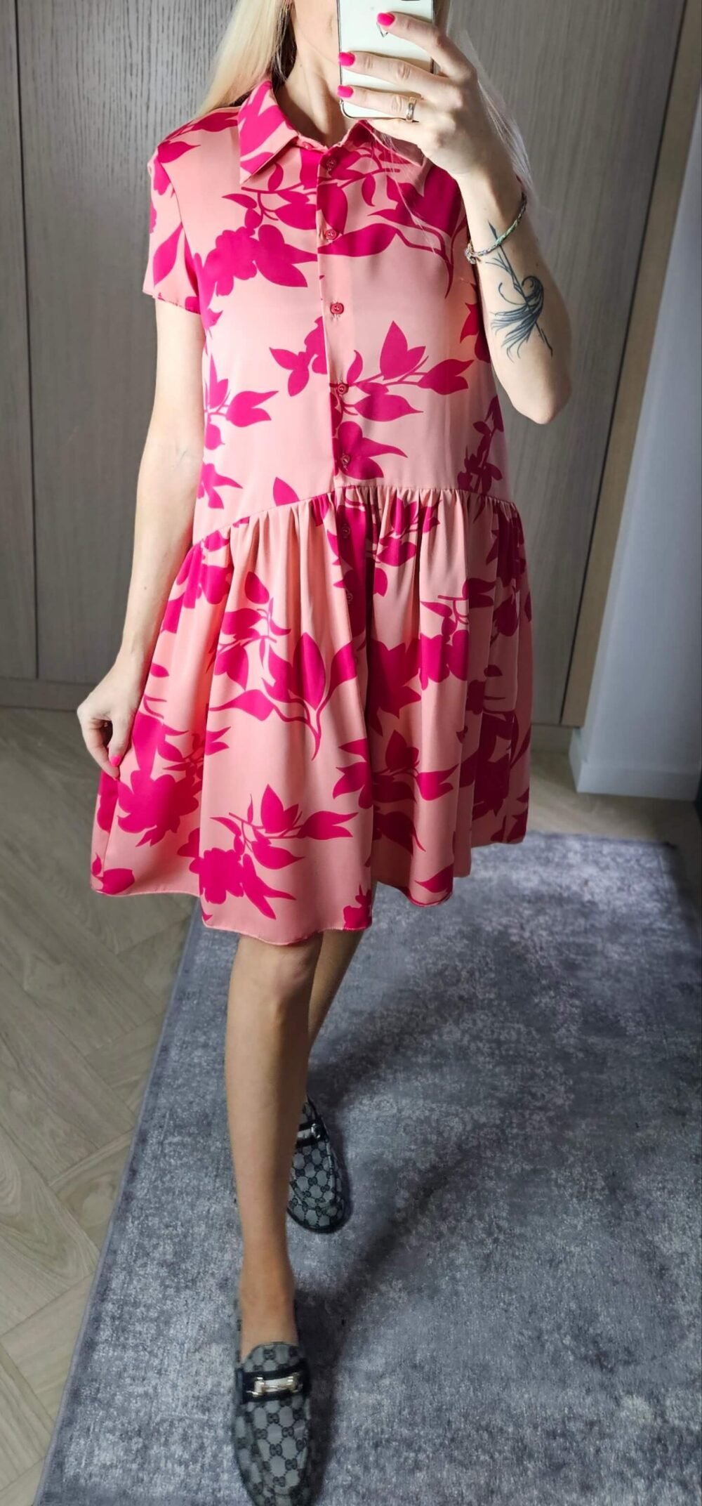 Suknelė "Austė" rausva