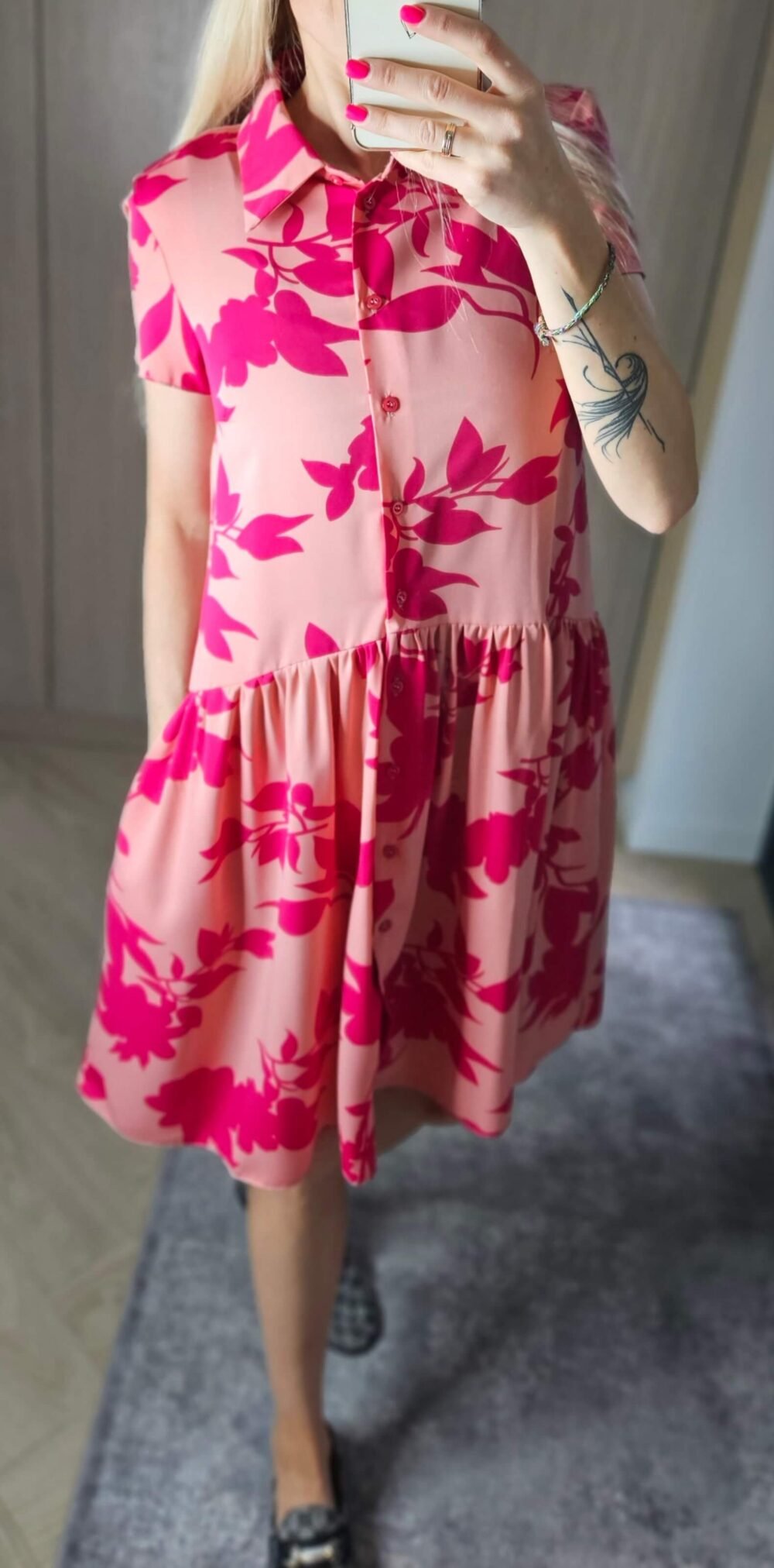 Suknelė "Austė" rausva