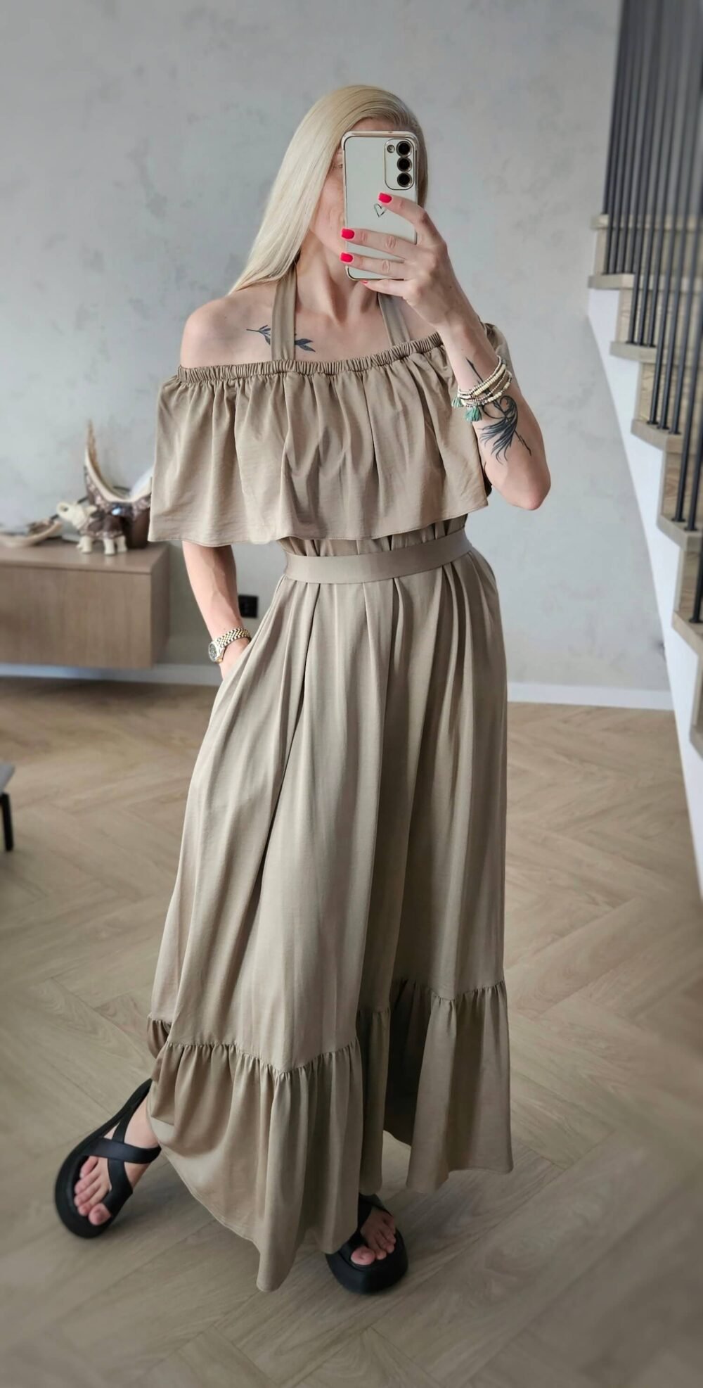 Suknelė "Laisvė" chaki