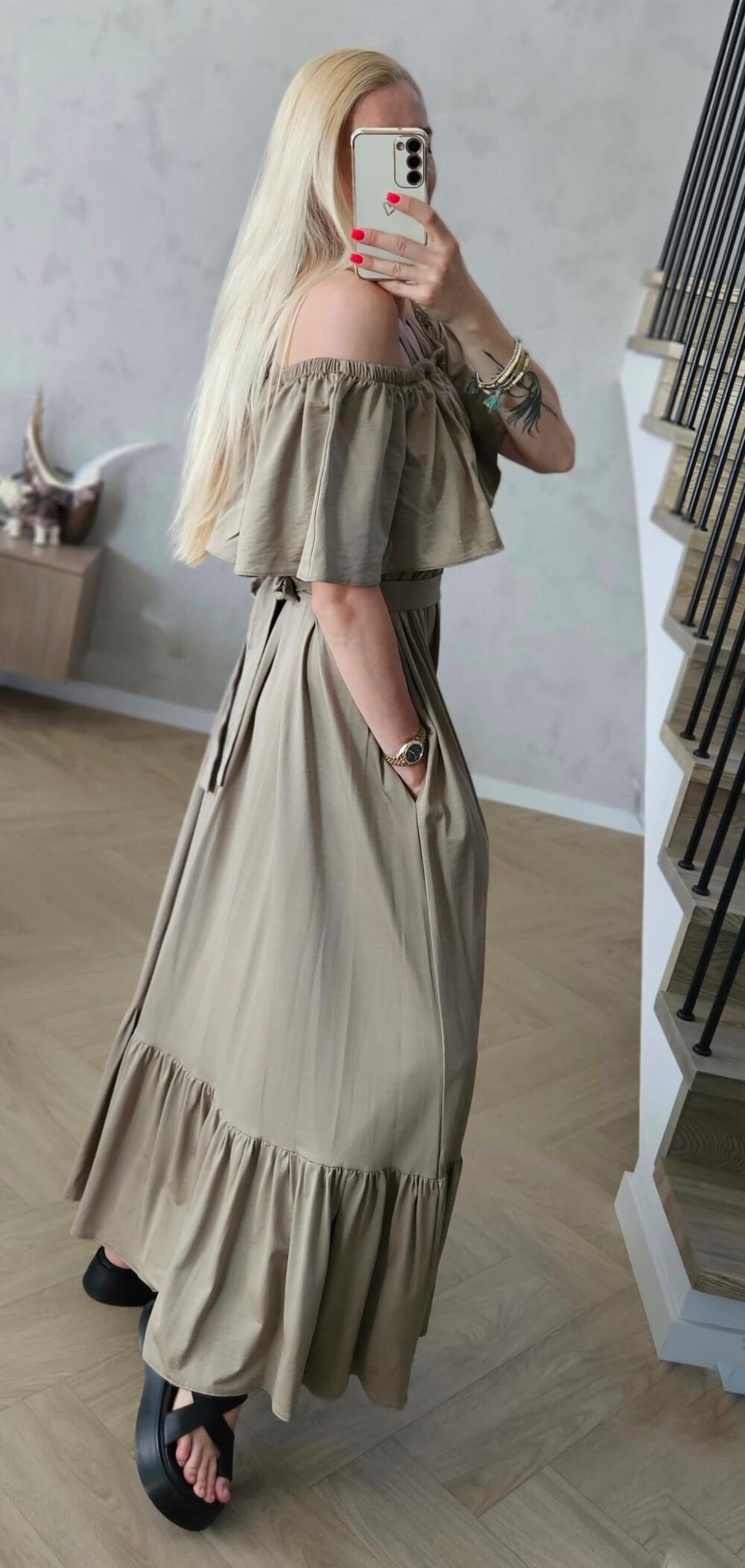 Suknelė "Laisvė" chaki