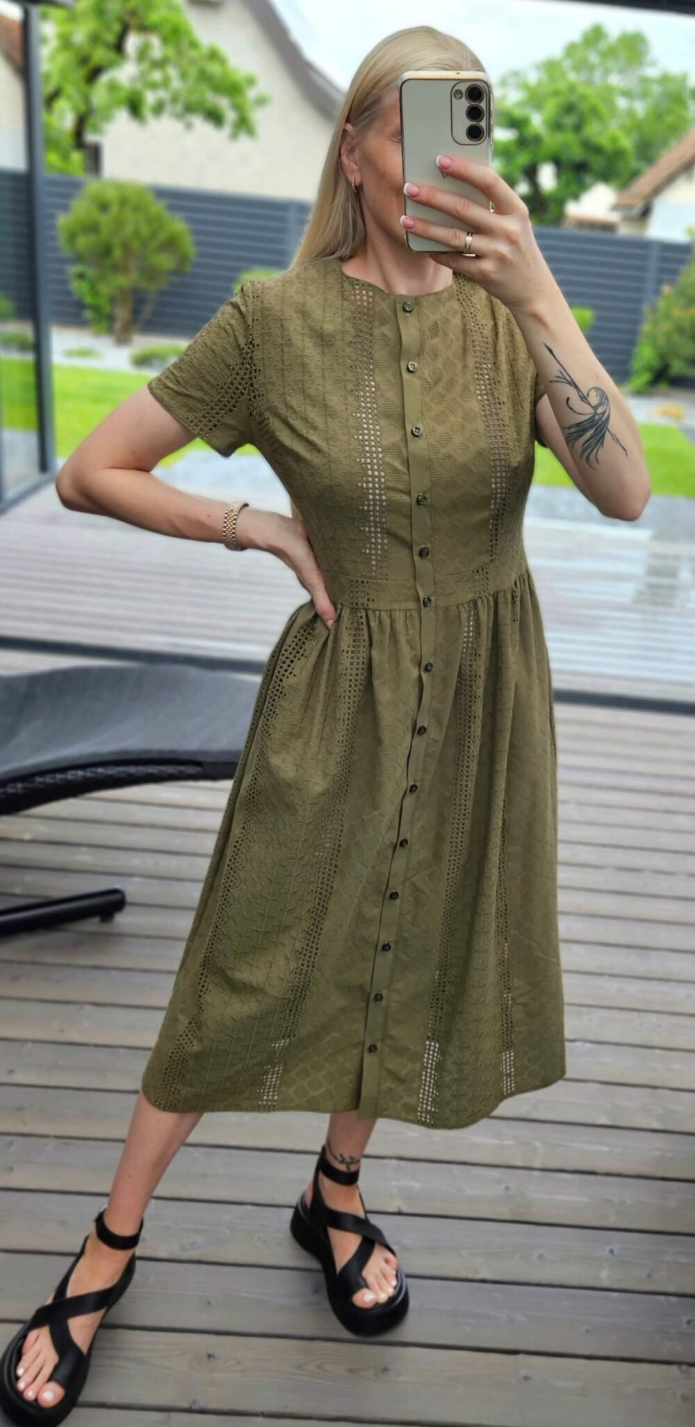 Suknelė "Laja" chaki